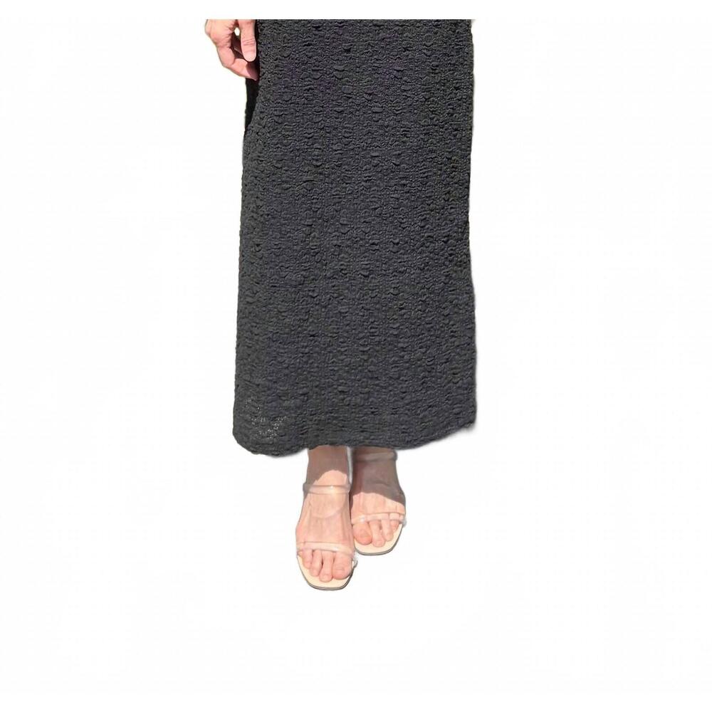 NEW ESQUALO bubble flower skirt in black